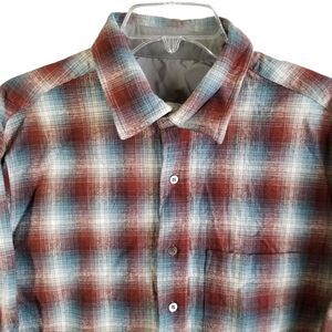 Maison Margiela Pendleton Large Shirt Plaid Check Gray Rust Made Italy Button Up